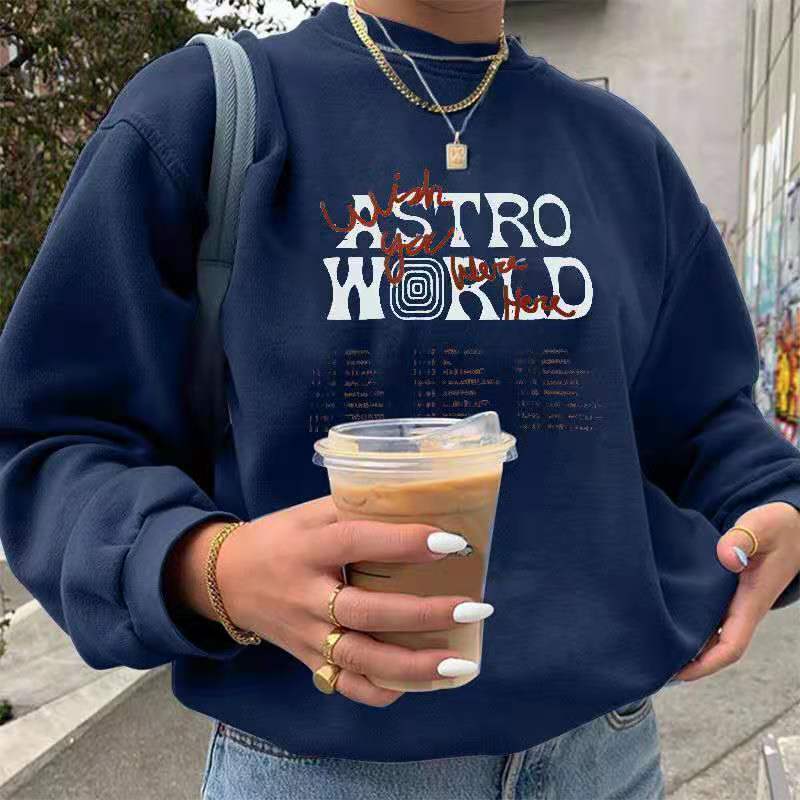 Women hoodie Fashion oversized hoodie women Harajuku Pullover round neck long sleeve letter hoodie for women printing urban