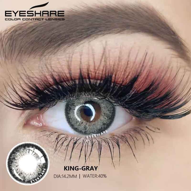 Natural Color Lens Eyes KING Series Yearly Color Contact Lenses for Eyes Beauty Contact Lenses Eye Cosmetic Color Lens Eyes