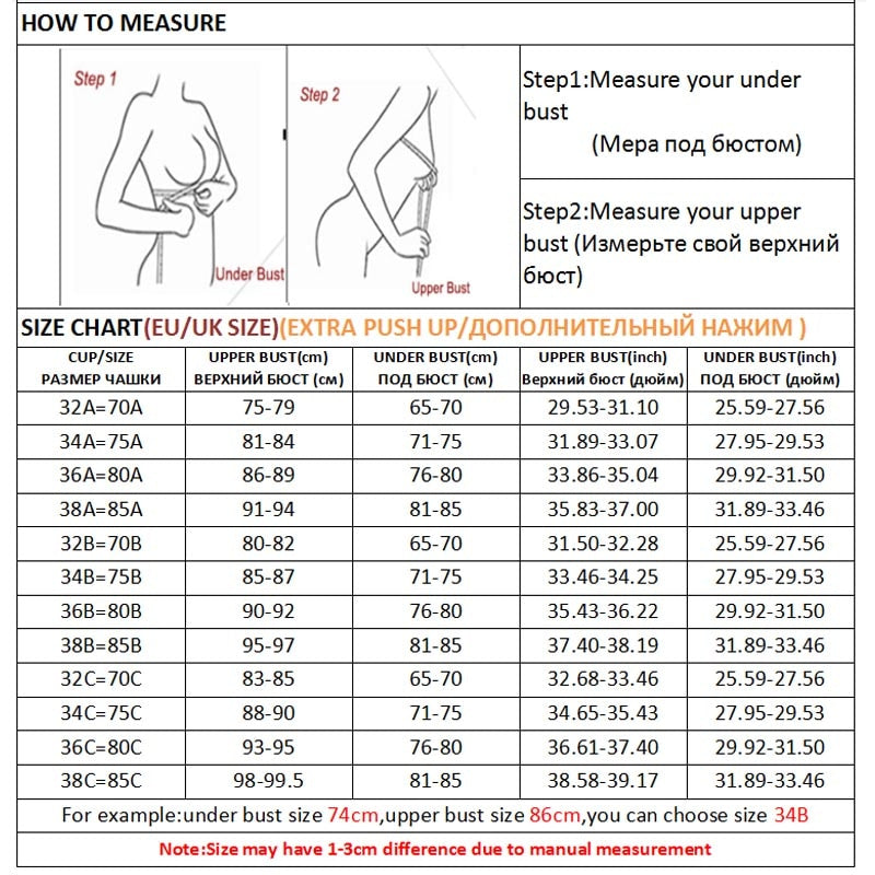 Women Invisible Bras Front Closure Sexy Push Up Bra Underwear Lingerie for Female Brassiere Strapless Seamless Bralette ABC Cup