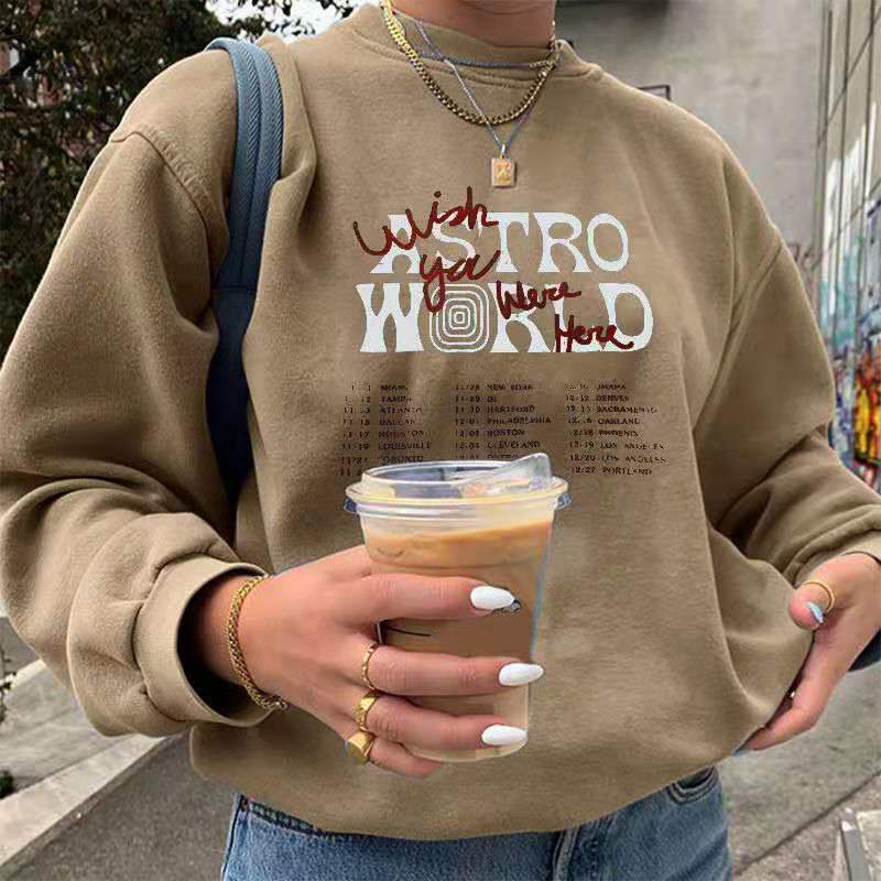 Women hoodie  Fashion oversized hoodie women Harajuku Pullover round neck long sleeve letter hoodie for women printing urban