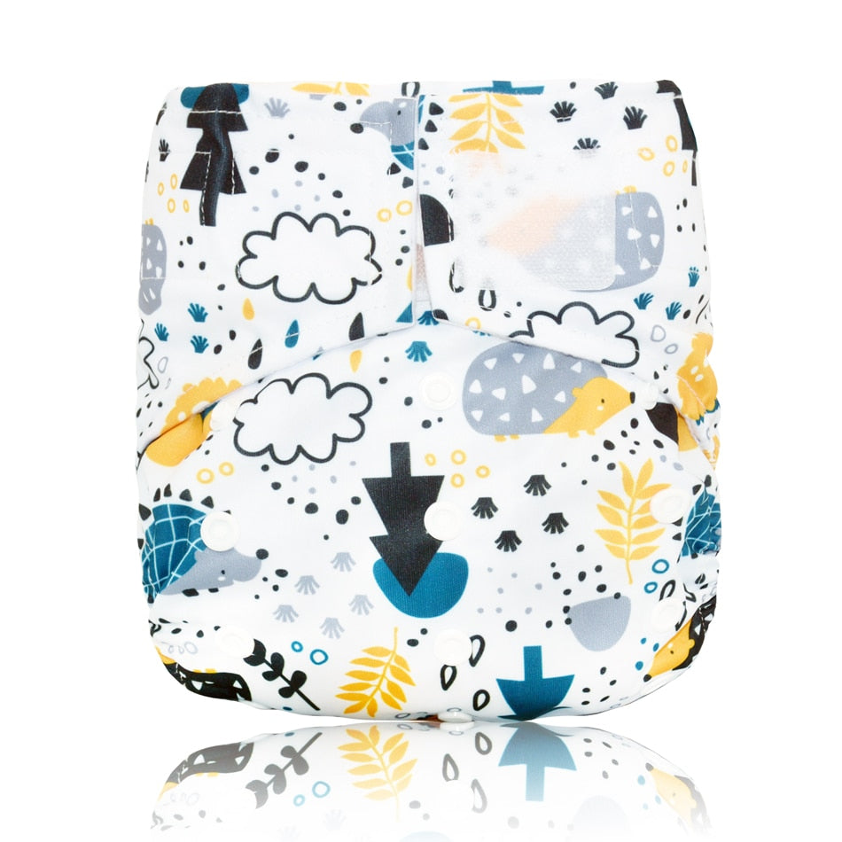 Miababy Hook&amp;Loop OS Pocket Cloth Diaper,with one pockets,waterproof and breathable,for 3-15 kg baby