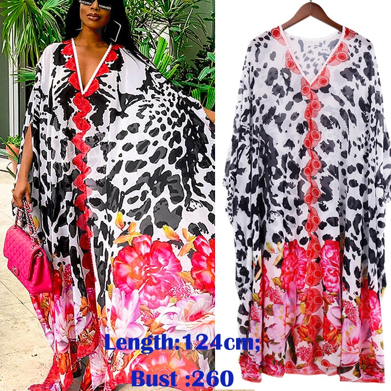 New Maxi Beach Boho Dress Plus Size Beach Cover Up Pareos De Playa Mujer 2022 Robe De Plage Bikini Cover Up Beachwear Sarong