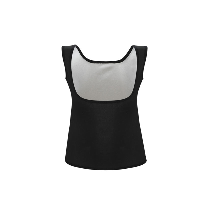 New Women Waist Trainer Corset Weight Loss Slimming Shirt Silver Coating Sauna Sweat Vest Workout Body Shaper Tank Top Shapewear