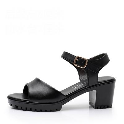 GKTINOO New Summer Women Sandals Shoes 2022 Thick With OL Korean Summer Sandals Large Size Genuine Leather Women Shoes Sandals