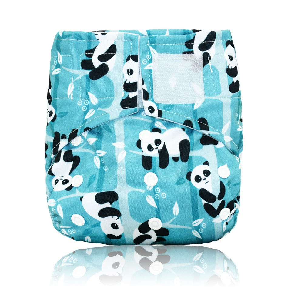 Miababy Hook&amp;Loop OS Pocket Cloth Diaper,with one pockets,waterproof and breathable,for 3-15 kg baby