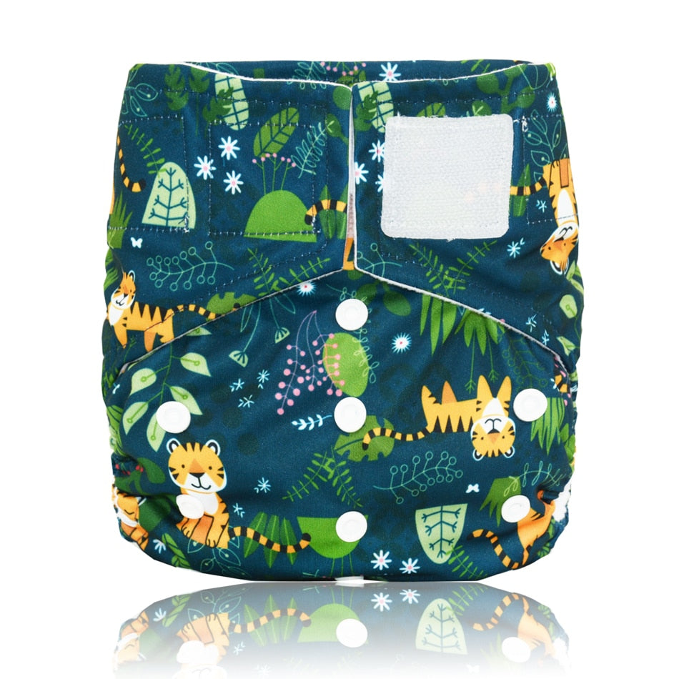 Miababy Hook&amp;Loop OS Pocket Cloth Diaper,with one pockets,waterproof and breathable,for 3-15 kg baby