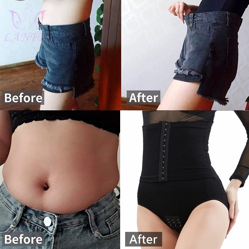 LANFEI Postpartum Girdle Control Panties for Women Butt Lifter Belly Slimming Body Shaper Underwear High Waist Trainer Shapewear