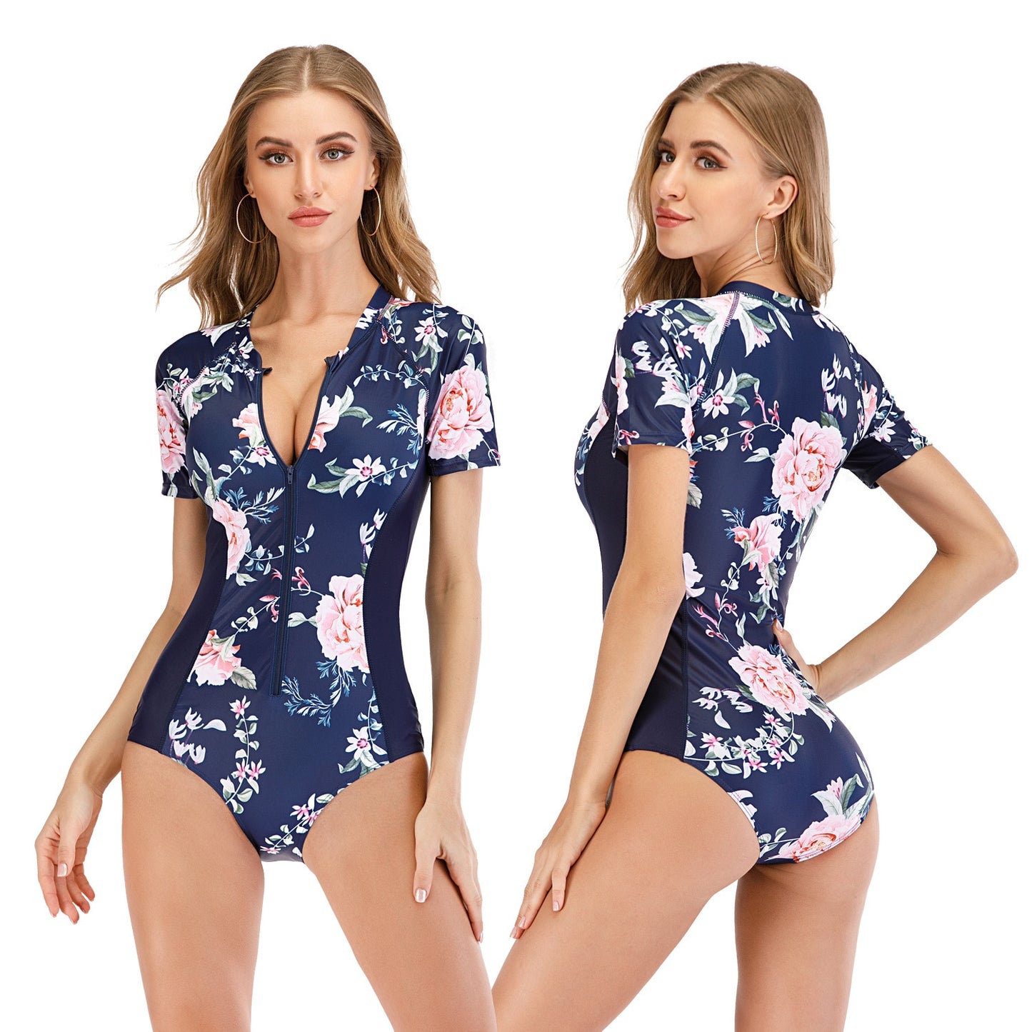 Sport One Piece Swimsuit Women 2022 Swimwear Plus Size Bathing Suits Swimming Suit For Ladies Beach Onepiece Surfing Swim Suit