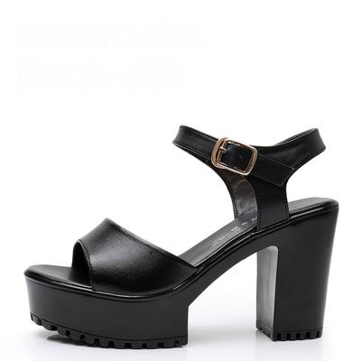 GKTINOO New Summer Women Sandals Shoes 2022 Thick With OL Korean Summer Sandals Large Size Genuine Leather Women Shoes Sandals