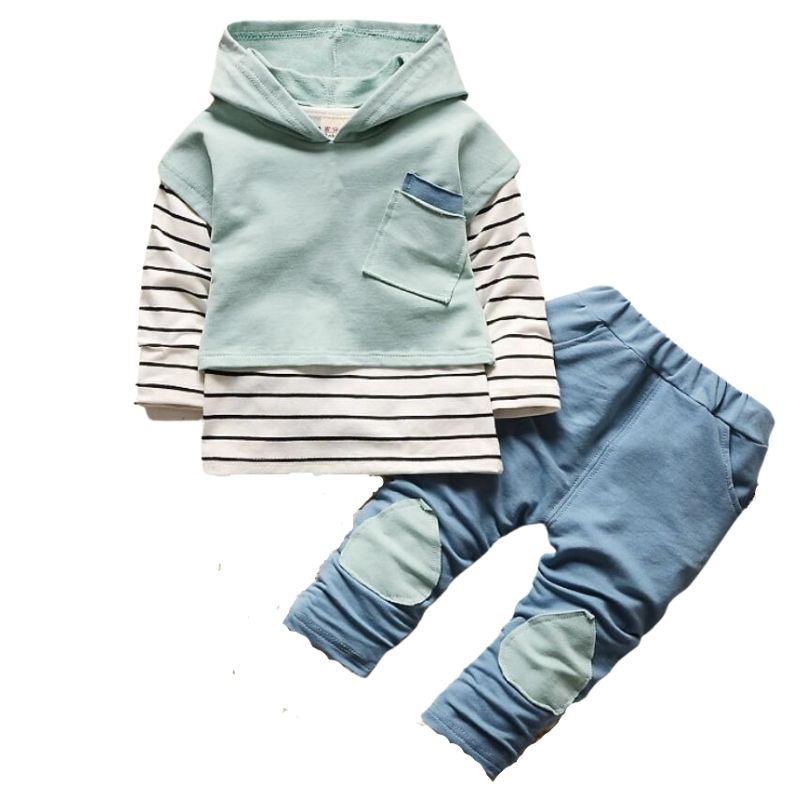 Baby Toddler Infant Clothing Suits Autumn Winter Boys Long Sleeve T-shirt + Coat + Pants 3pcs Sets For 1 2 3 4 Years Boy Clothes