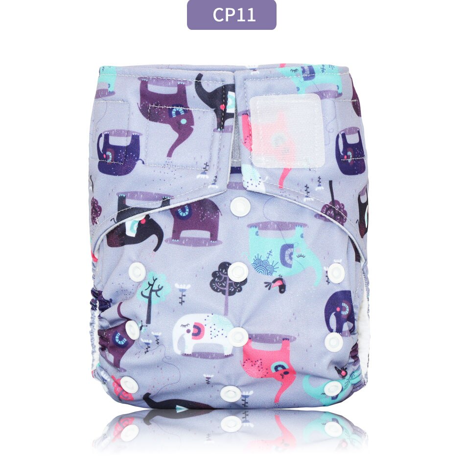 Miababy Hook&amp;Loop OS Pocket Cloth Diaper,with one pockets,waterproof and breathable,for 3-15 kg baby