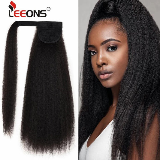 Synthetic Long Afro Kinky Curly Ponytail Synthetic Hair Pieces Natural Drawstring Ponytail Hair Extensions False Hair Pieces