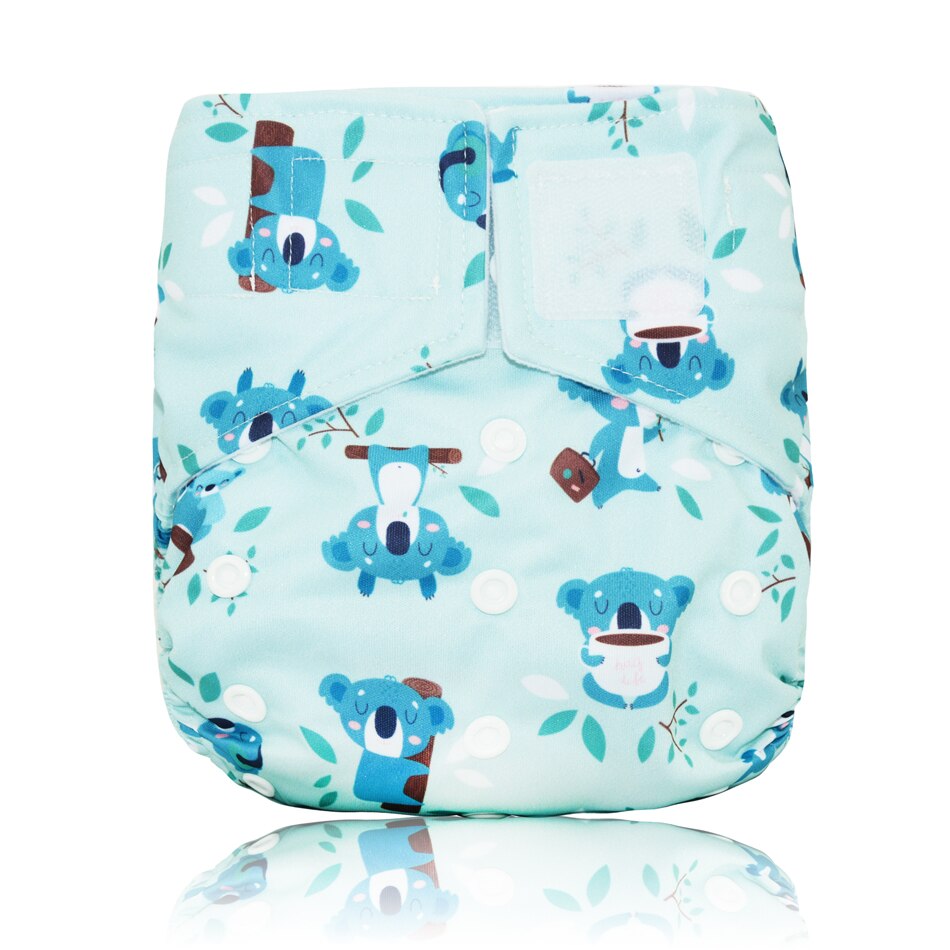 Miababy Hook&amp;Loop OS Pocket Cloth Diaper,with one pockets,waterproof and breathable,for 3-15 kg baby