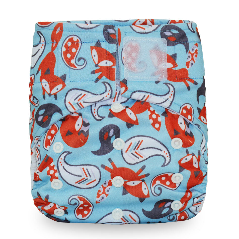 Miababy Hook&amp;Loop OS Pocket Cloth Diaper,with one pockets,waterproof and breathable,for 3-15 kg baby