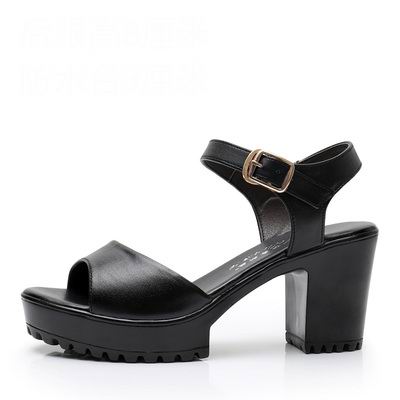 GKTINOO New Summer Women Sandals Shoes 2022 Thick With OL Korean Summer Sandals Large Size Genuine Leather Women Shoes Sandals