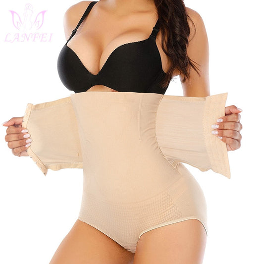 LANFEI Postpartum Girdle Control Panties for Women Butt Lifter Belly Slimming Body Shaper Underwear High Waist Trainer Shapewear