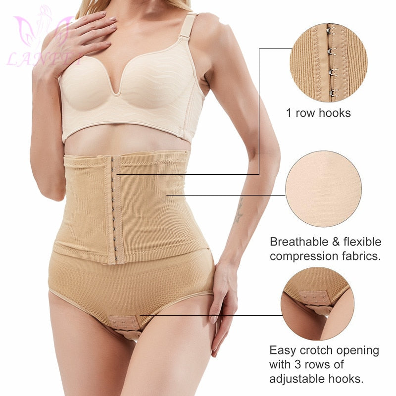 LANFEI Postpartum Girdle Control Panties for Women Butt Lifter Belly Slimming Body Shaper Underwear High Waist Trainer Shapewear