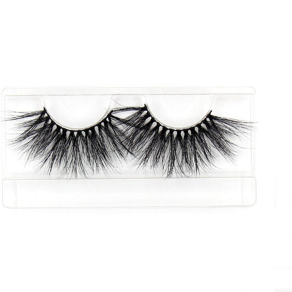 AMAOLASH 25mm Eyelashes 5D Mink Lashes Thick Crisscross False Eyelashes Fluffy Dramatic Eyelashes Makeup Soft Lashes 38 Styles