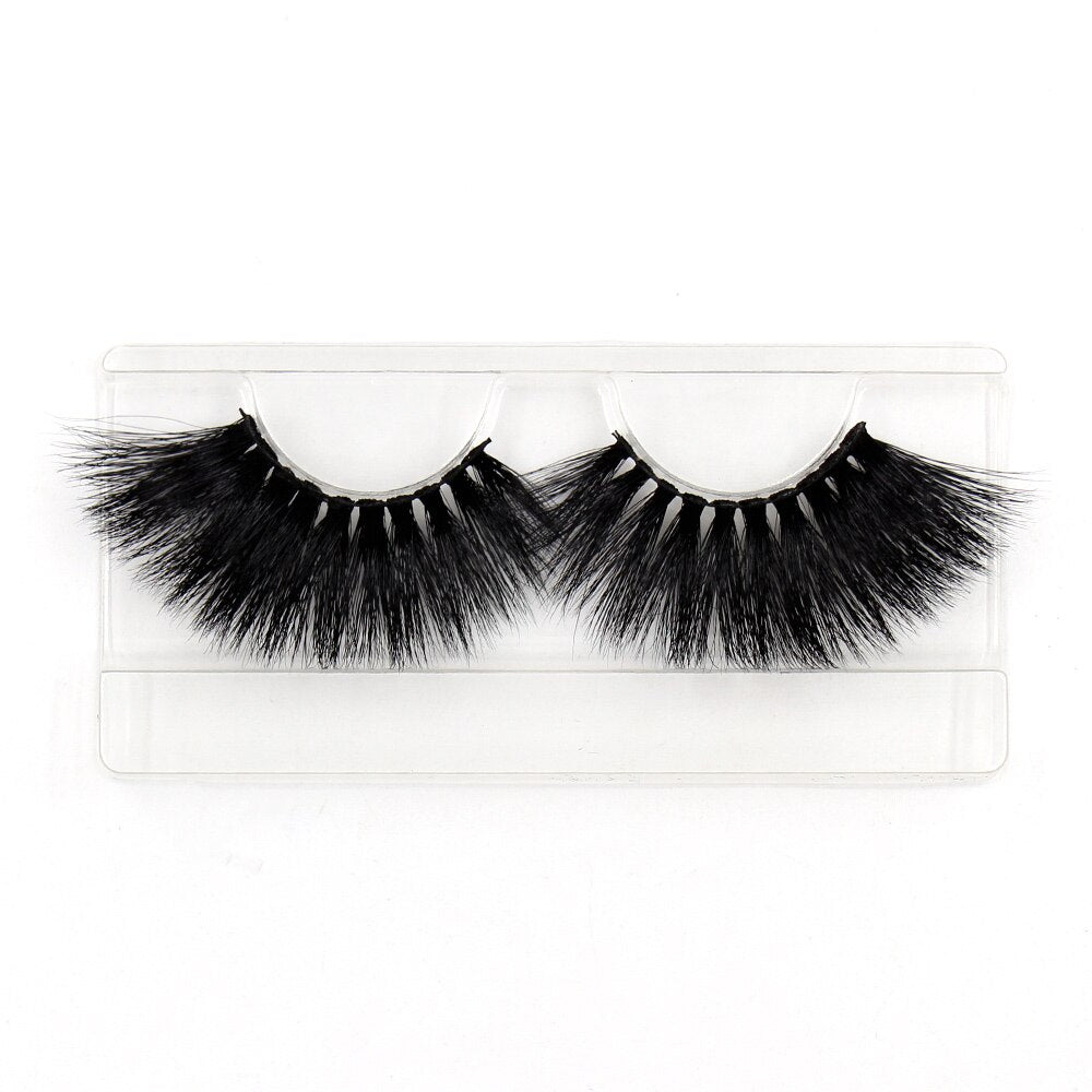 AMAOLASH 25mm Eyelashes 5D Mink Lashes Thick Crisscross False Eyelashes Fluffy Dramatic Eyelashes Makeup Soft Lashes 38 Styles