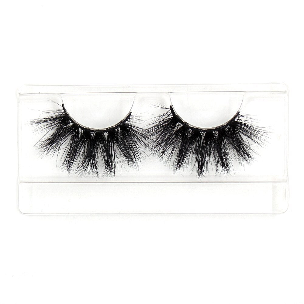 AMAOLASH 25mm Eyelashes 5D Mink Lashes Thick Crisscross False Eyelashes Fluffy Dramatic Eyelashes Makeup Soft Lashes 38 Styles