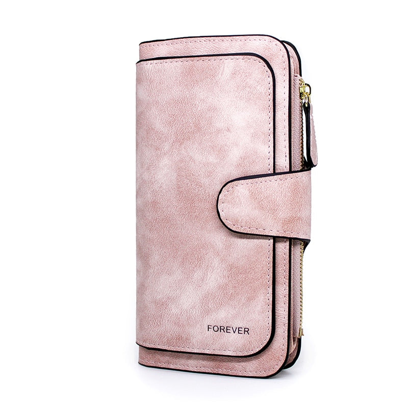 Brand Leather Women Wallets Designer Zipper Long Wallet Women Card Holder Coin Purse Bags for Women 2022 Carteira Feminina