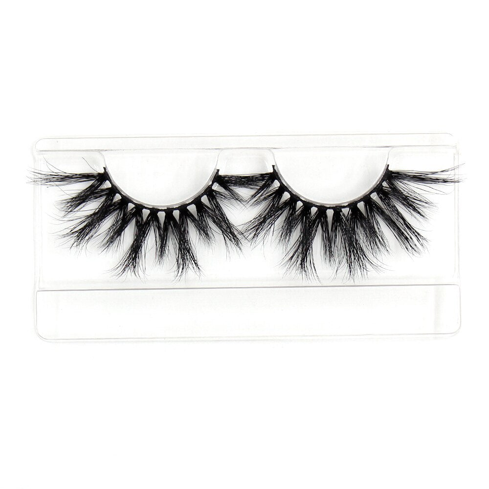 AMAOLASH 25mm Eyelashes 5D Mink Lashes Thick Crisscross False Eyelashes Fluffy Dramatic Eyelashes Makeup Soft Lashes 38 Styles
