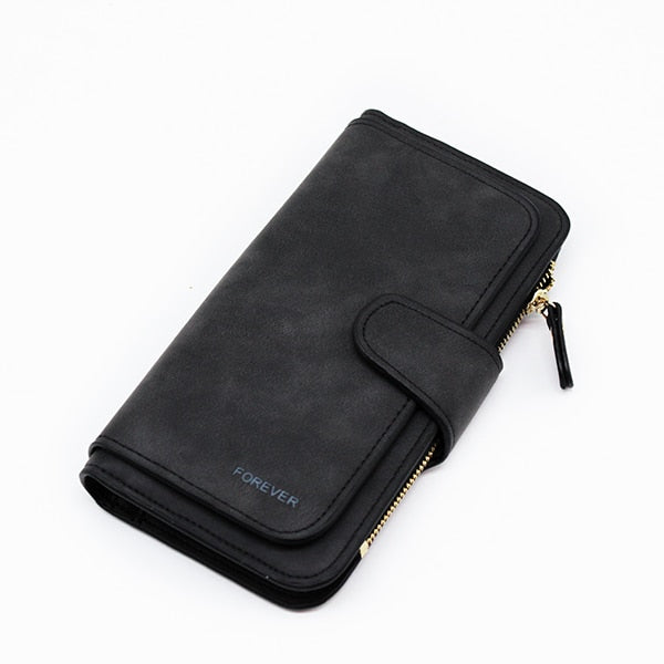 Brand Leather Women Wallets Designer Zipper Long Wallet Women Card Holder Coin Purse Bags for Women 2022 Carteira Feminina