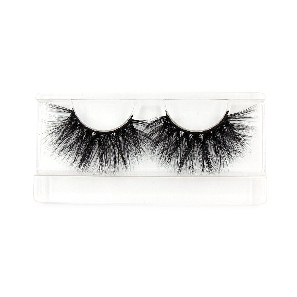AMAOLASH 25mm Eyelashes 5D Mink Lashes Thick Crisscross False Eyelashes Fluffy Dramatic Eyelashes Makeup Soft Lashes 38 Styles