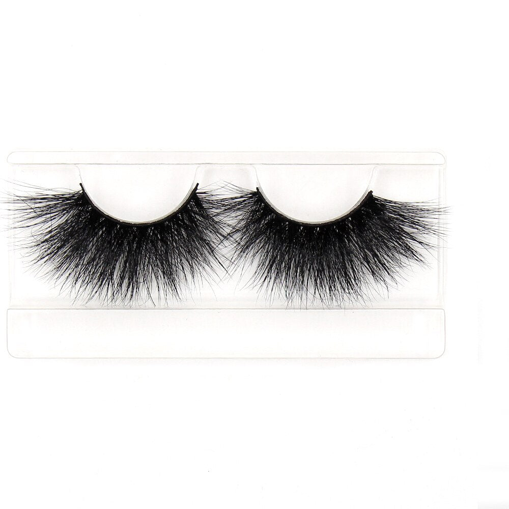 AMAOLASH 25mm Eyelashes 5D Mink Lashes Thick Crisscross False Eyelashes Fluffy Dramatic Eyelashes Makeup Soft Lashes 38 Styles