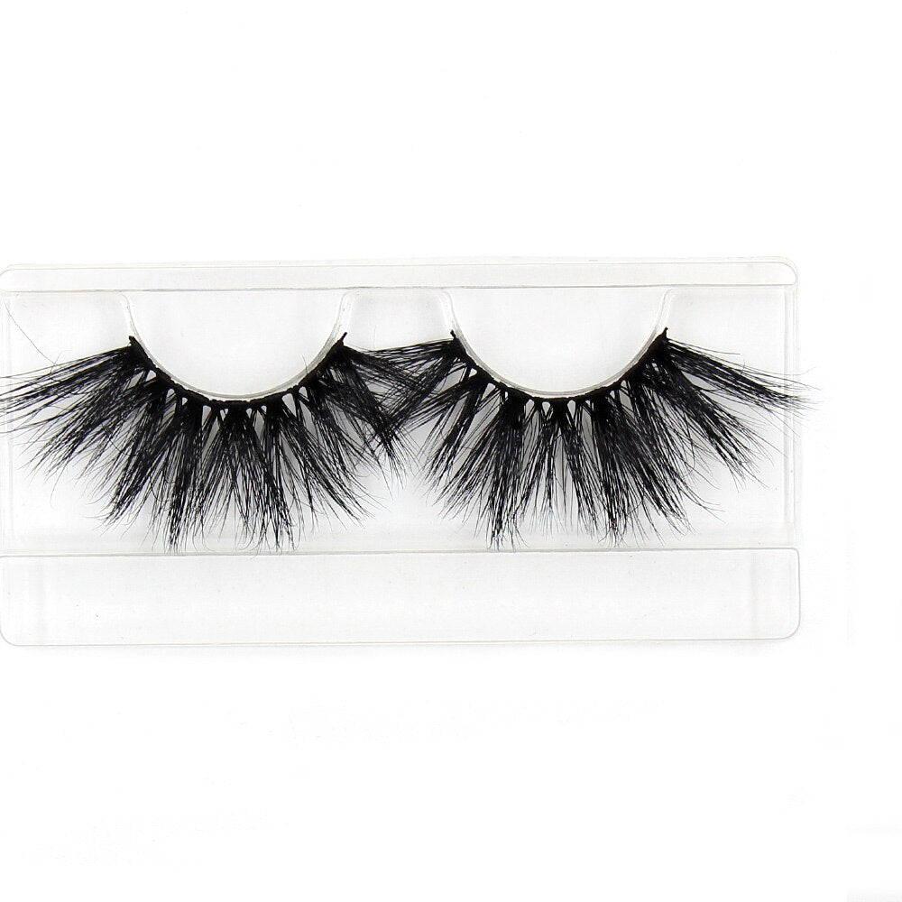 AMAOLASH 25mm Eyelashes 5D Mink Lashes Thick Crisscross False Eyelashes Fluffy Dramatic Eyelashes Makeup Soft Lashes 38 Styles