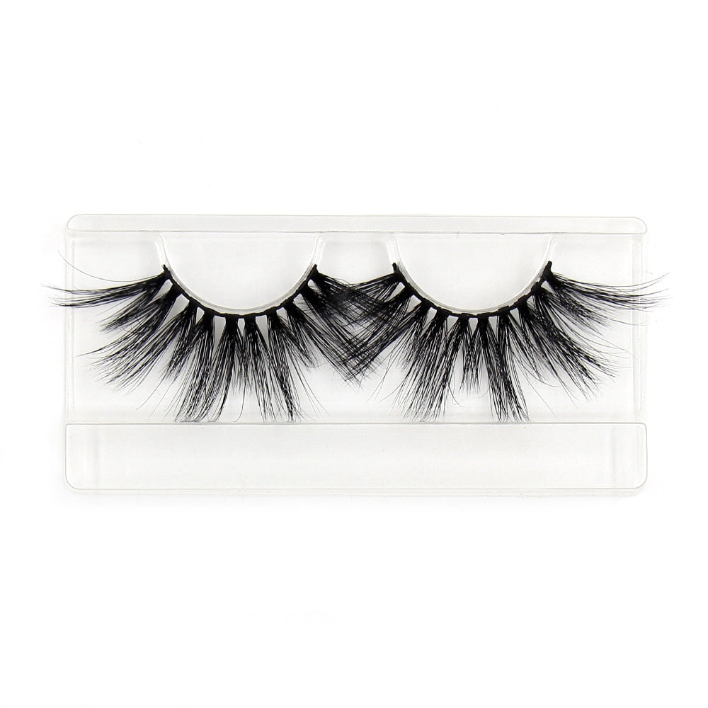 AMAOLASH 25mm Eyelashes 5D Mink Lashes Thick Crisscross False Eyelashes Fluffy Dramatic Eyelashes Makeup Soft Lashes 38 Styles
