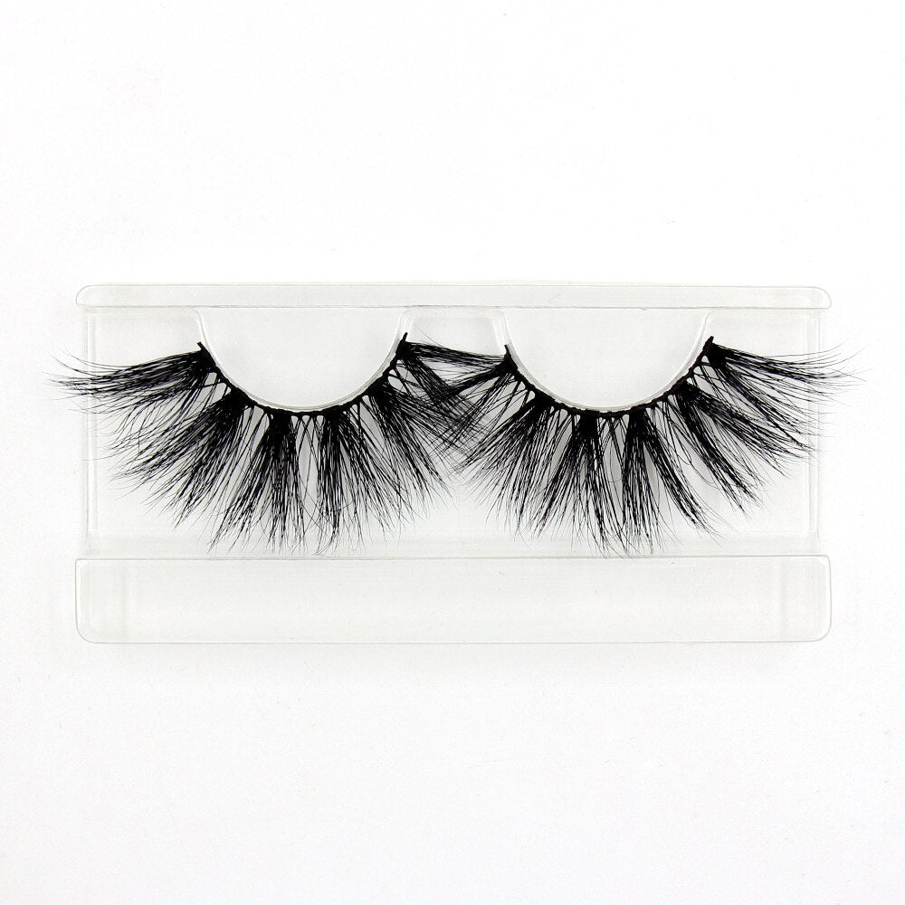 AMAOLASH 25mm Eyelashes 5D Mink Lashes Thick Crisscross False Eyelashes Fluffy Dramatic Eyelashes Makeup Soft Lashes 38 Styles