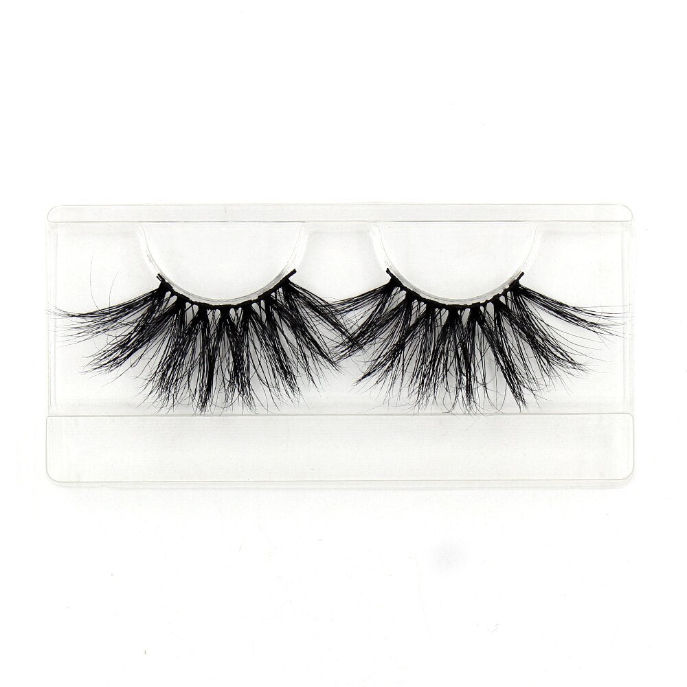 AMAOLASH 25mm Eyelashes 5D Mink Lashes Thick Crisscross False Eyelashes Fluffy Dramatic Eyelashes Makeup Soft Lashes 38 Styles