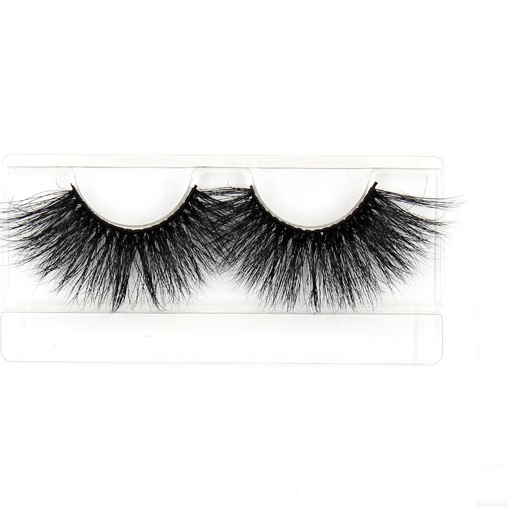 AMAOLASH 25mm Eyelashes 5D Mink Lashes Thick Crisscross False Eyelashes Fluffy Dramatic Eyelashes Makeup Soft Lashes 38 Styles