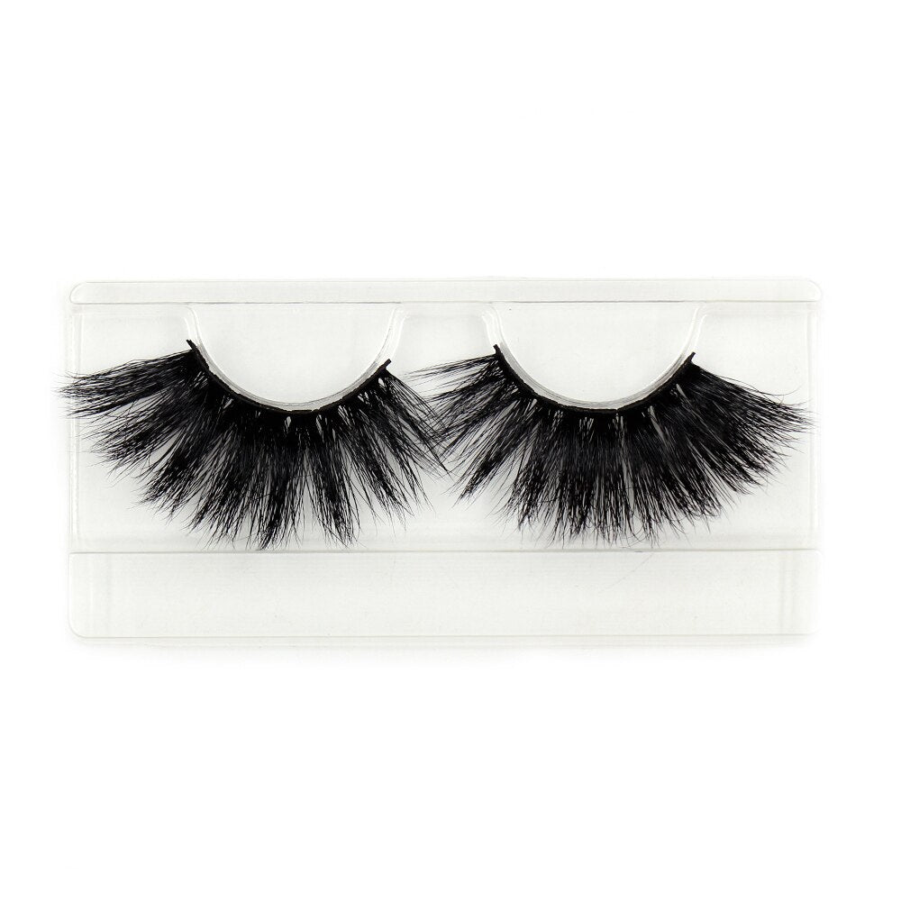 AMAOLASH 25mm Eyelashes 5D Mink Lashes Thick Crisscross False Eyelashes Fluffy Dramatic Eyelashes Makeup Soft Lashes 38 Styles