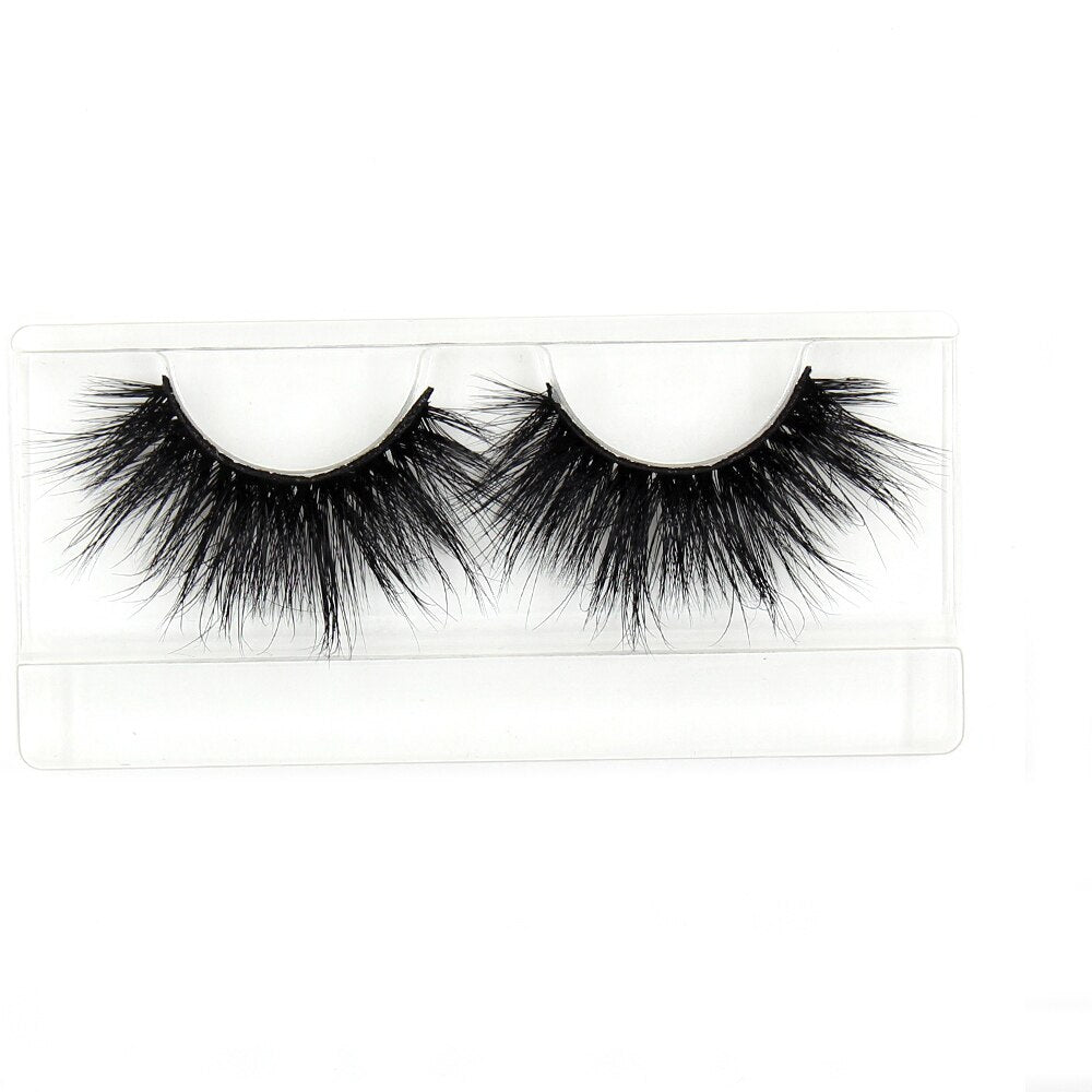 AMAOLASH 25mm Eyelashes 5D Mink Lashes Thick Crisscross False Eyelashes Fluffy Dramatic Eyelashes Makeup Soft Lashes 38 Styles