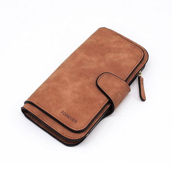 Brand Leather Women Wallets Designer Zipper Long Wallet Women Card Holder Coin Purse Bags for Women 2022 Carteira Feminina