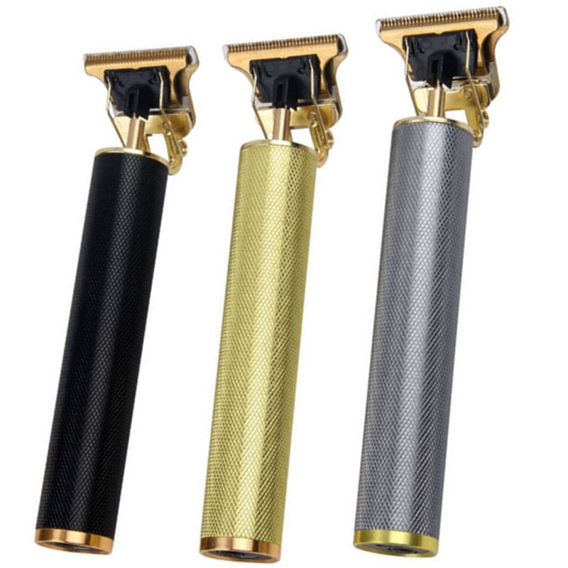 Rechargeable barber metal shell hair trimmer professional for men electric beard clipper full body facial hair cutting machine