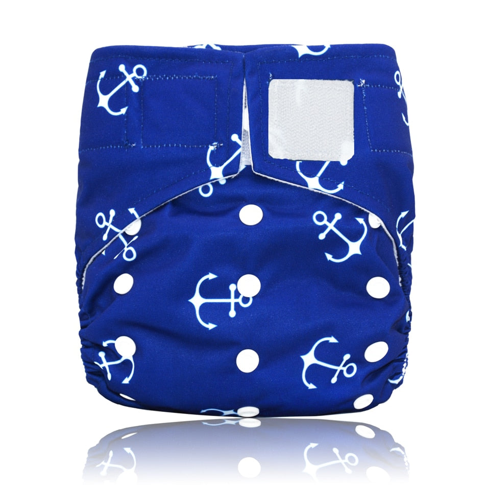 Miababy Hook&amp;Loop OS Pocket Cloth Diaper,with one pockets,waterproof and breathable,for 3-15 kg baby