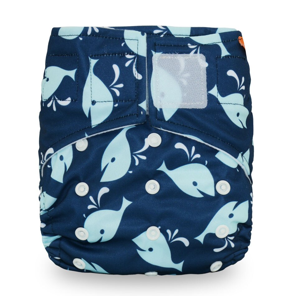 Miababy Hook&amp;Loop OS Pocket Cloth Diaper,with one pockets,waterproof and breathable,for 3-15 kg baby