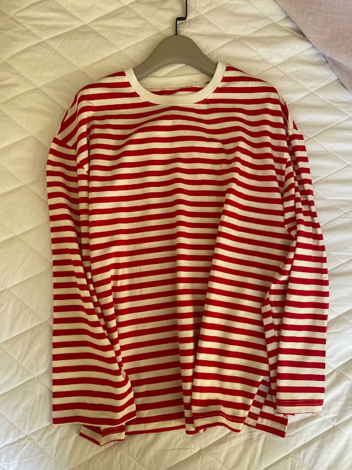 Neploe 2022 Autumn Striped Sweaters Medium-long Causal Pullovers Thin O-neck Top Korean Streetwear Plus Size Women Clothes