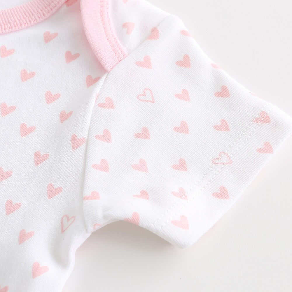Baby Boy Clothes 5Pcs Set Cotton Short Sleeve Newborn Girl Bodysuit Jumpsuit Costume Ropa de bebe Baby Pajama Fashion body gifts