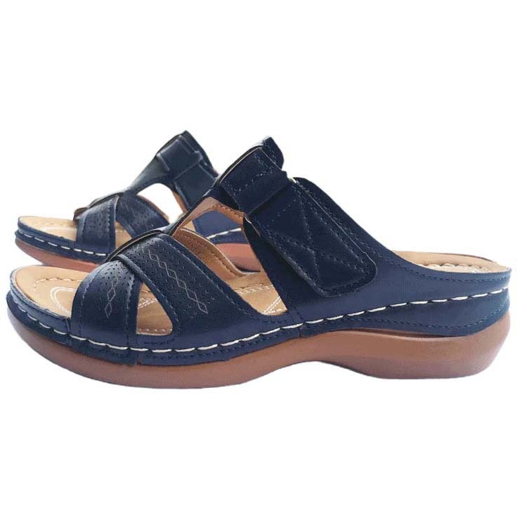 Women Slippers Shoes Comfy Romen Flat  Wedge Beaches Summer Women Shoes Woman PU Ladies Slides Casual Woman Slippers Plus Size