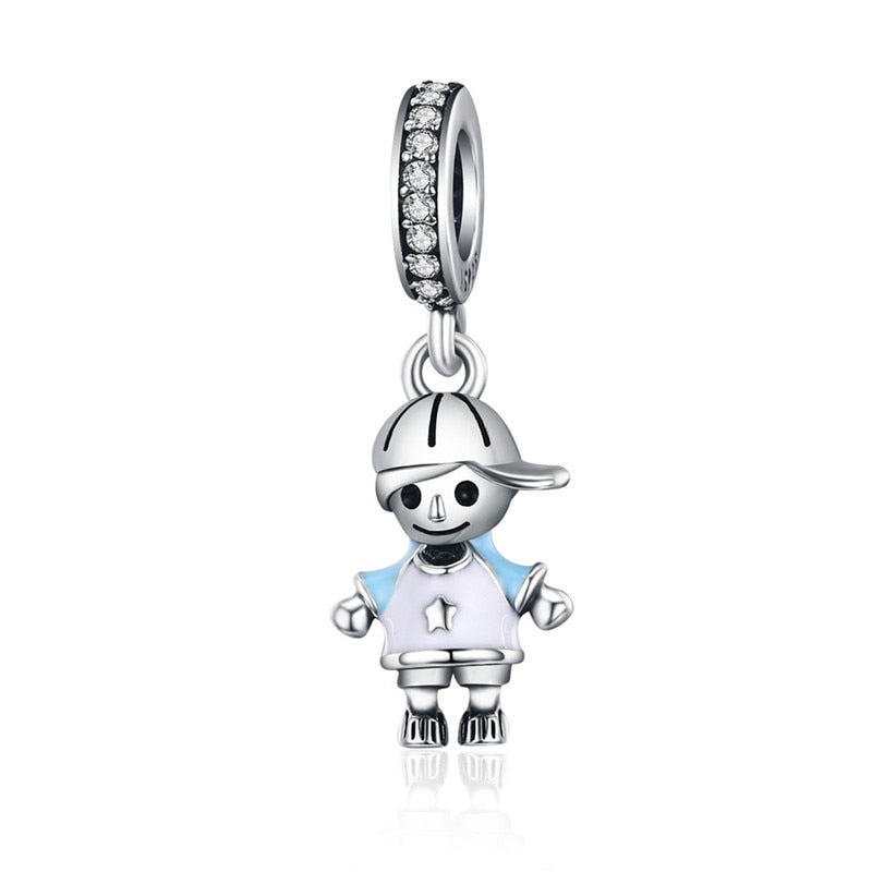 Bamoer Silver Color  Animal Charm Fit Bracelet or Necklace Accessories Bead Jewelry Making Fine Jewelry Gift