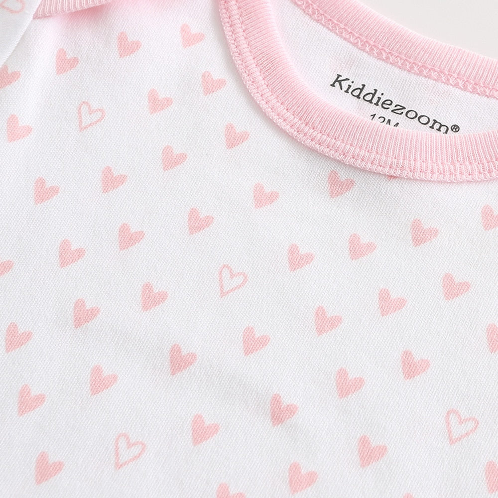 Baby Boy Clothes 5Pcs Set Cotton Short Sleeve Newborn Girl Bodysuit Jumpsuit Costume Ropa de bebe Baby Pajama Fashion body gifts