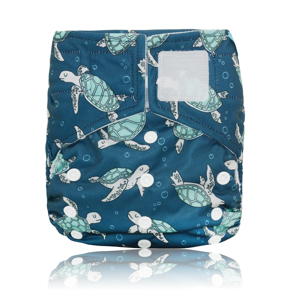 Miababy Hook&amp;Loop OS Pocket Cloth Diaper,with one pockets,waterproof and breathable,for 3-15 kg baby