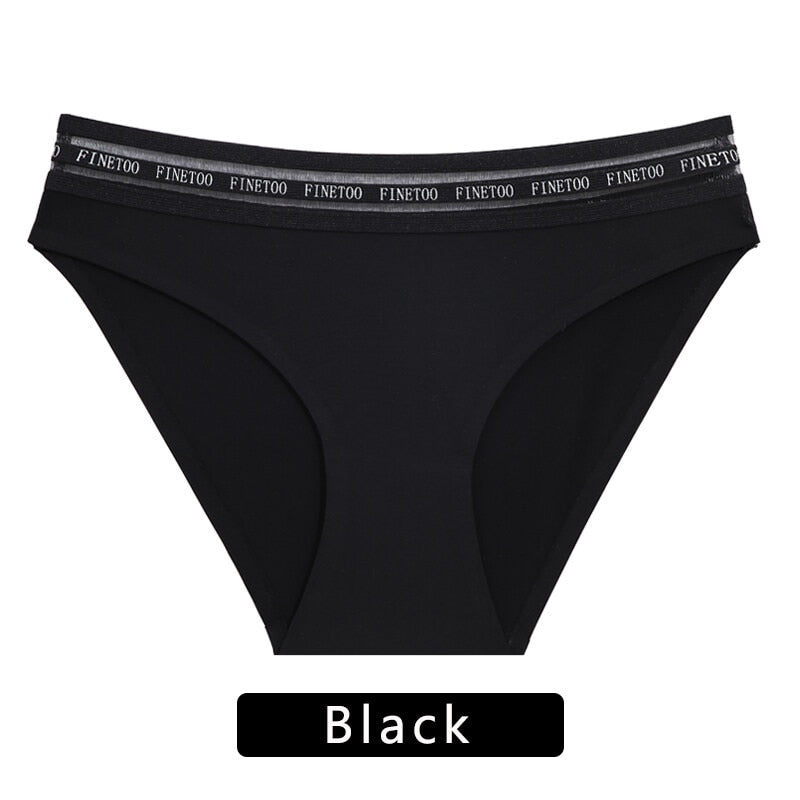 FINETOO Women's Panties Sexy Women Lace Panties Temptation Low-waist Panties For Women Transparent Hollow Out Underwear Female
