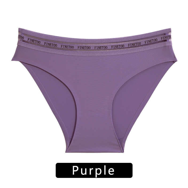 FINETOO Women's Panties Sexy Women Lace Panties Temptation Low-waist Panties For Women Transparent Hollow Out Underwear Female