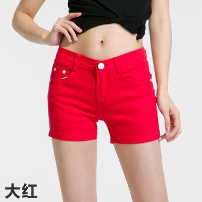 New Summer Womens Casual Jeans Shorts Plus Size Ladies Solid White Black Denim Shorts Female Slim Leisure Denim Shorts Feminino