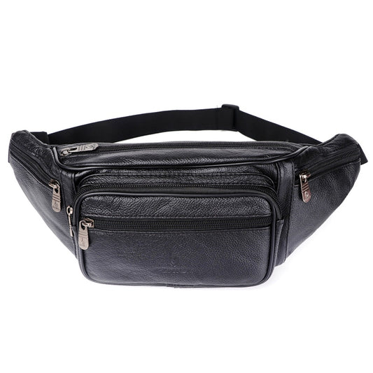 Genuine Leather Waist Bag men Waist Pack Waist Bag Funny Pack Belt Bag  Men Chain Waist Bag For Phone Pouch  Bolso ZZNICK